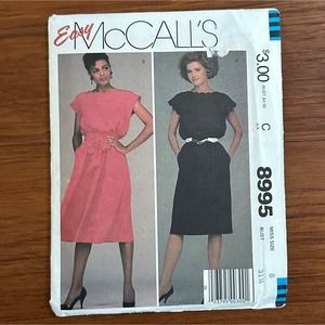 UNCUT Vintage McCall's Pattern 8995 Dress Size 8